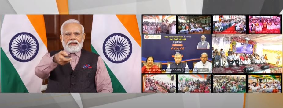 Foundation Stone Laid for 508 Railway Stations Redevelopment