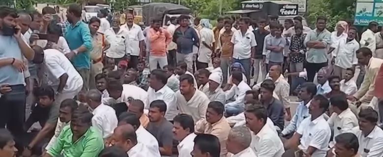 mallanna-sagar-project-oustees-protest-on-hyderabad 1