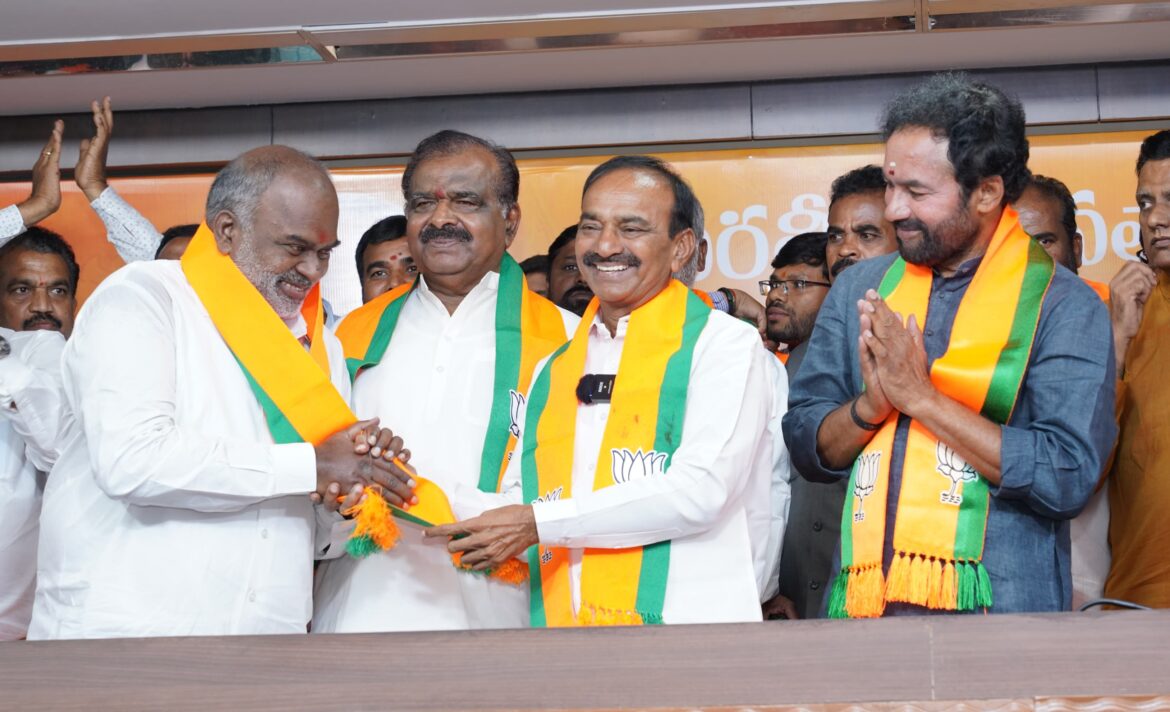 BJP is alternative to brs says Etala rajender