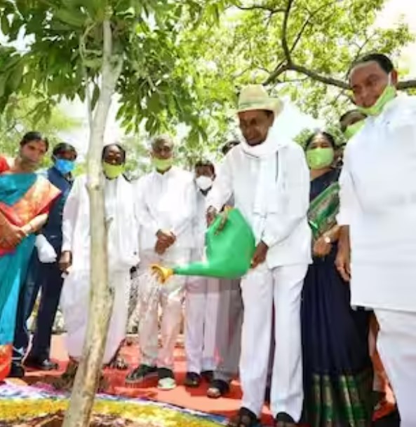 harithaharam is giving amazing results in forest restoration cm kcr