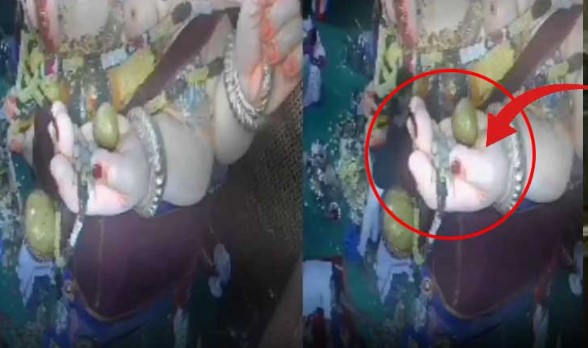 hyderabad-man-steals-11-kg-laddu-from-ganesh-pandal-in-miyapur