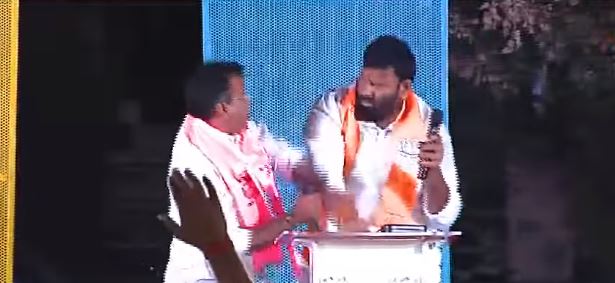 BRS MLA Vivekananda Attacks BJP Leader Kuna Srisailam Goud