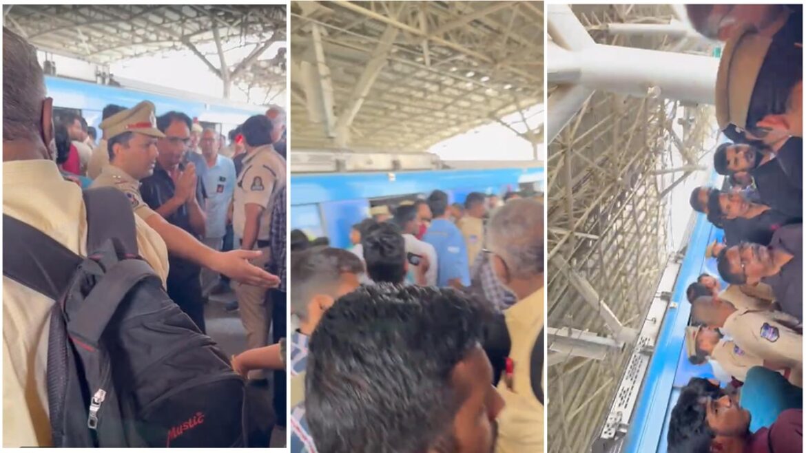 Hyderabad IT Employees Lets Metro With CBN over Chandrababu Health