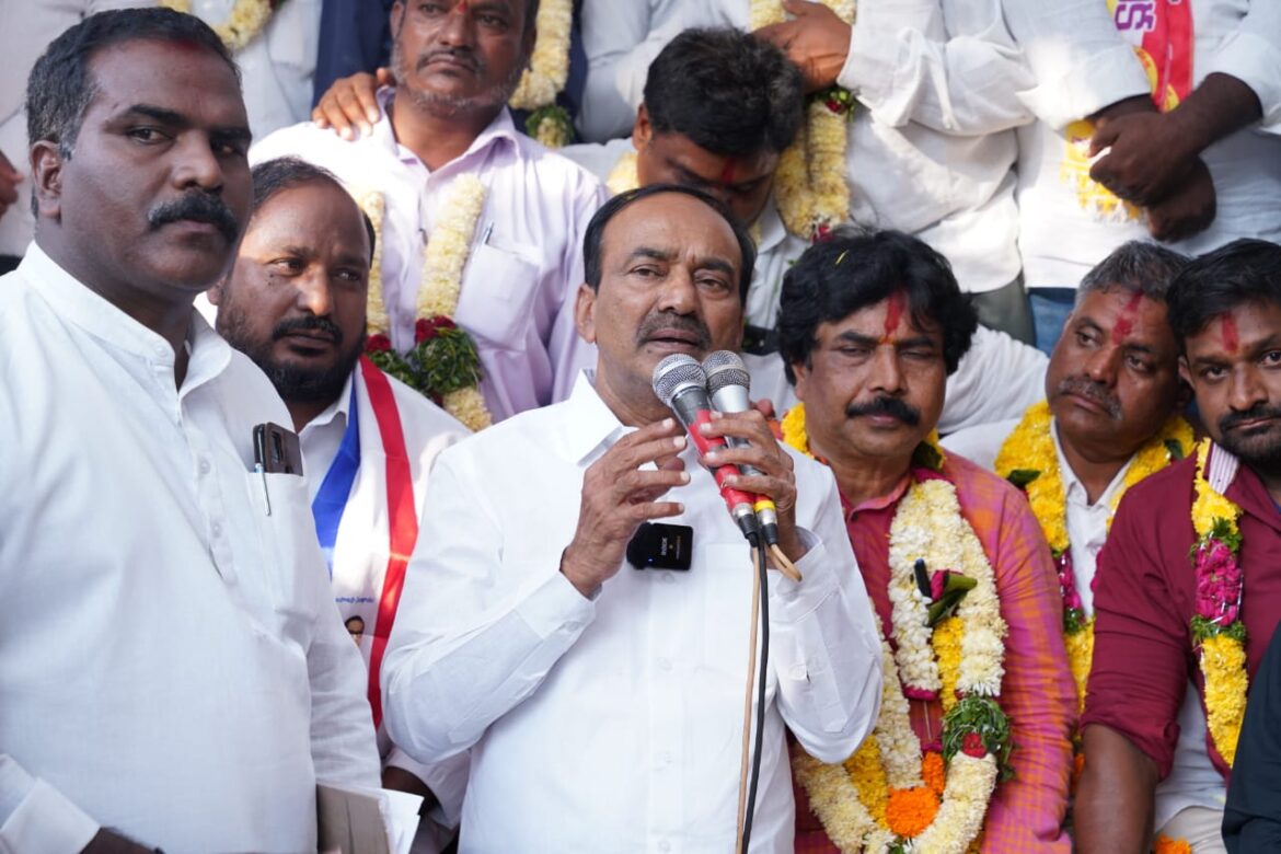 Etala Rajender fire on brs govt