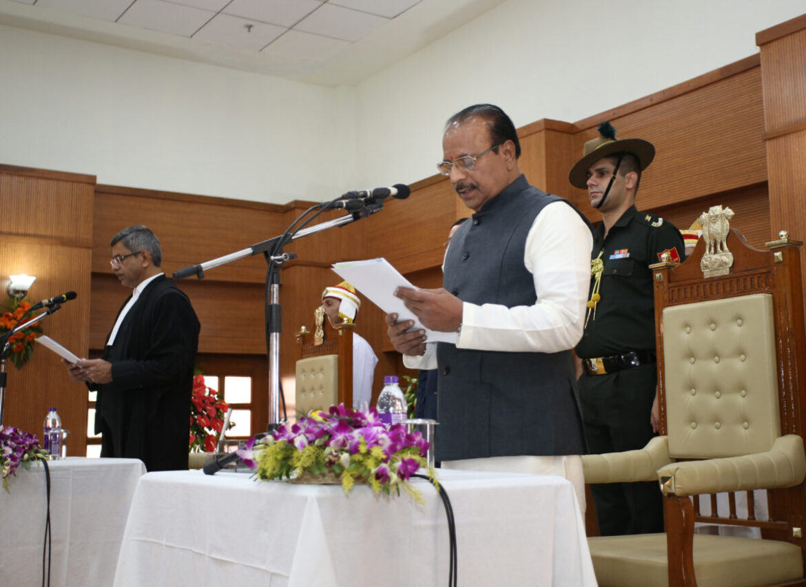 Indra Sena Reddy Nallu takes oath as Tripura Governor