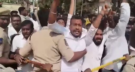 High Tension At Revanth Reddy House