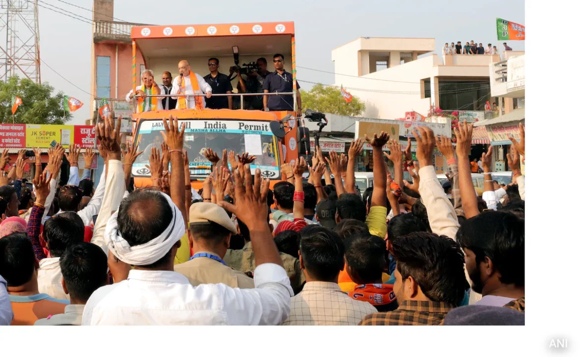 Amit Shah's Poll 'Rath' Runs Into Electric Pole