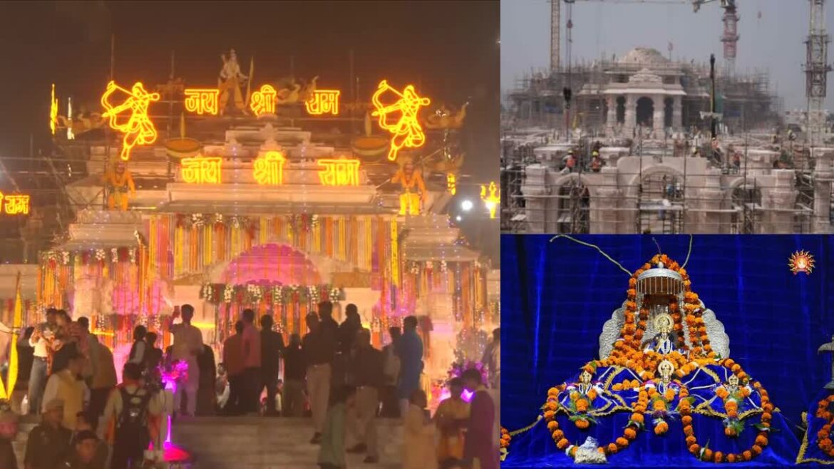 ayodhya ram mandir construction status ramlala grand temple will shine like gold