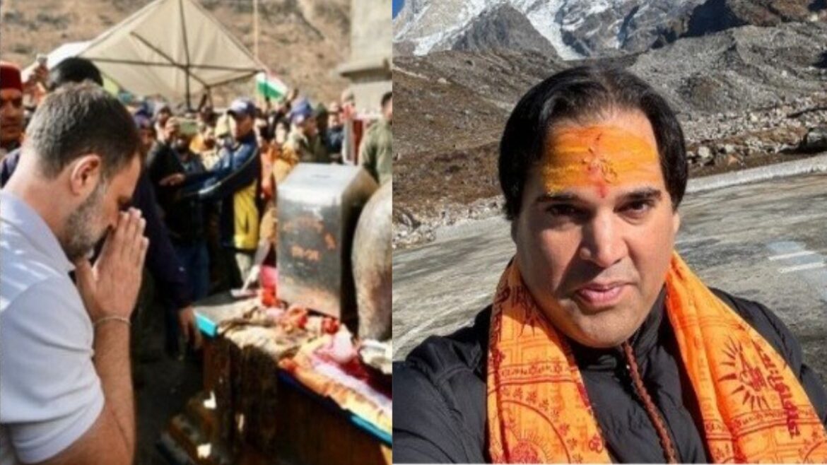 Rahul Gandhi Meets His Cousin, BJP MP Varun Gandhi At Kedarnath