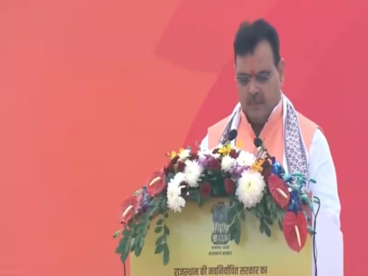 Bhajan Lal Sharma takes oath as Rajasthans new chief minister