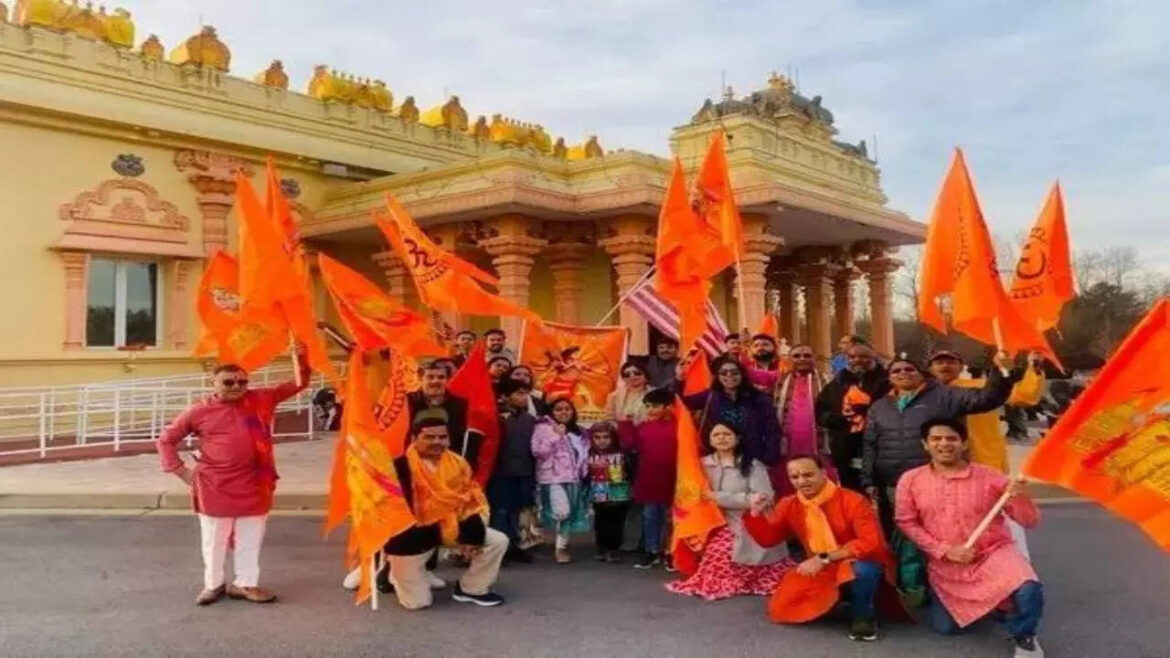 Inauguration of Ram Mandir celebrated in America with car rally