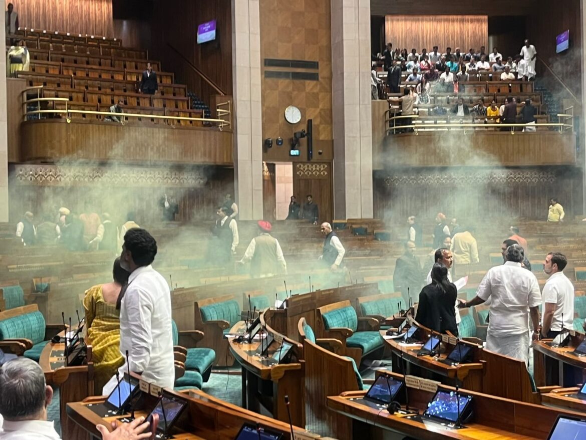 the visitor who jumped into ls chamber from gallery was seen leaping over benches