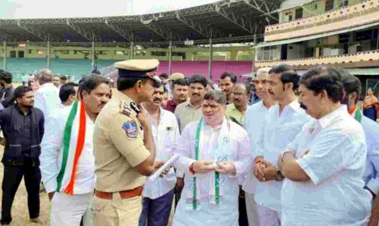 Hyderabad: Heavy security at LB Stadium