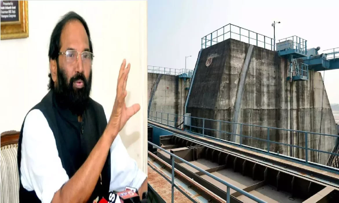 minister uttam kumarreddy meeting with lt officials on medigadda project