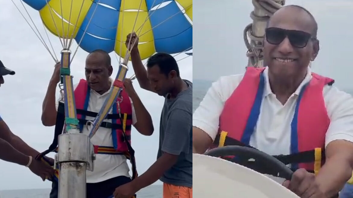 Mla Chamakura mallareddy is enjoying in goa