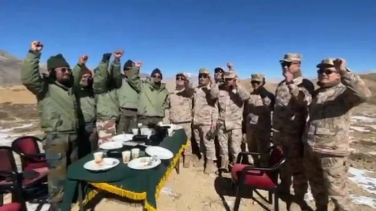 chinese soldiers chant jai shri ram