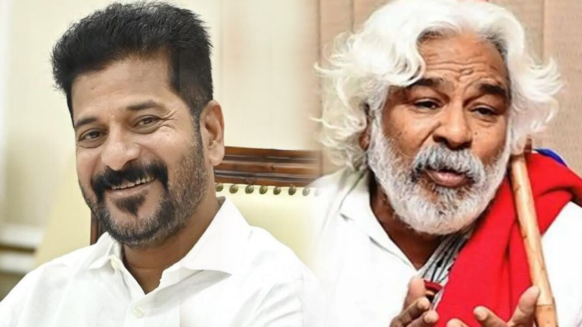 telangana government permission to set up gaddar statue hyderabad