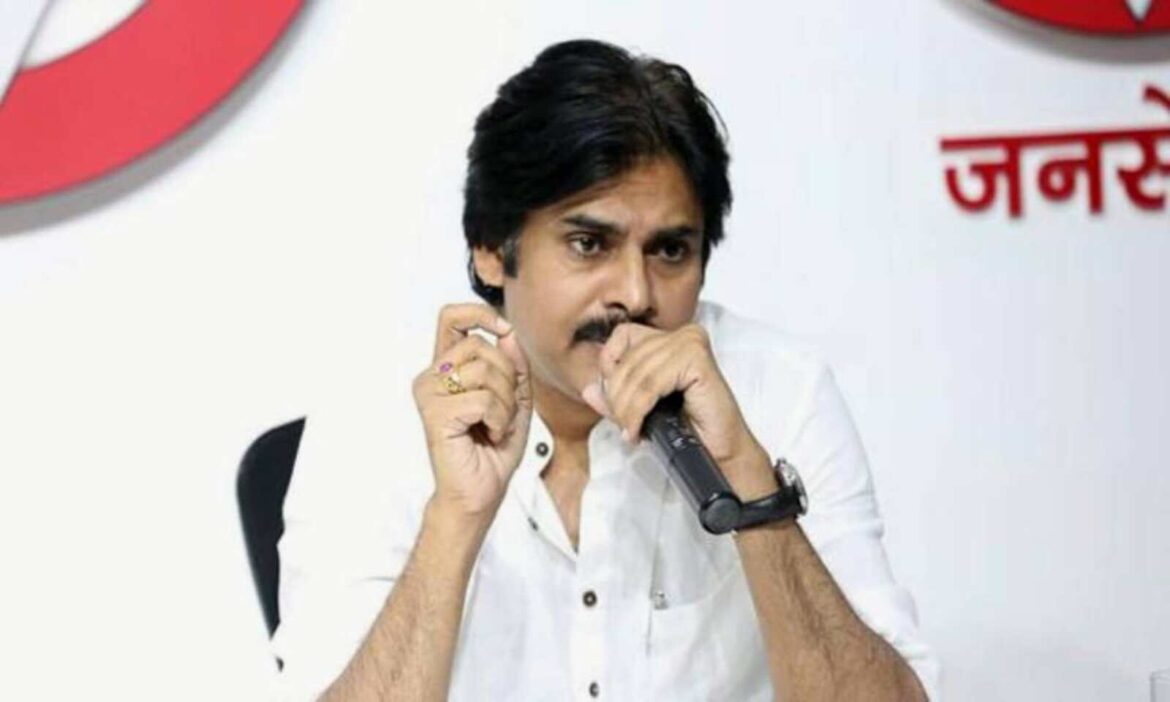 pawan kalyan is under fire for putting jagans photo in the lands