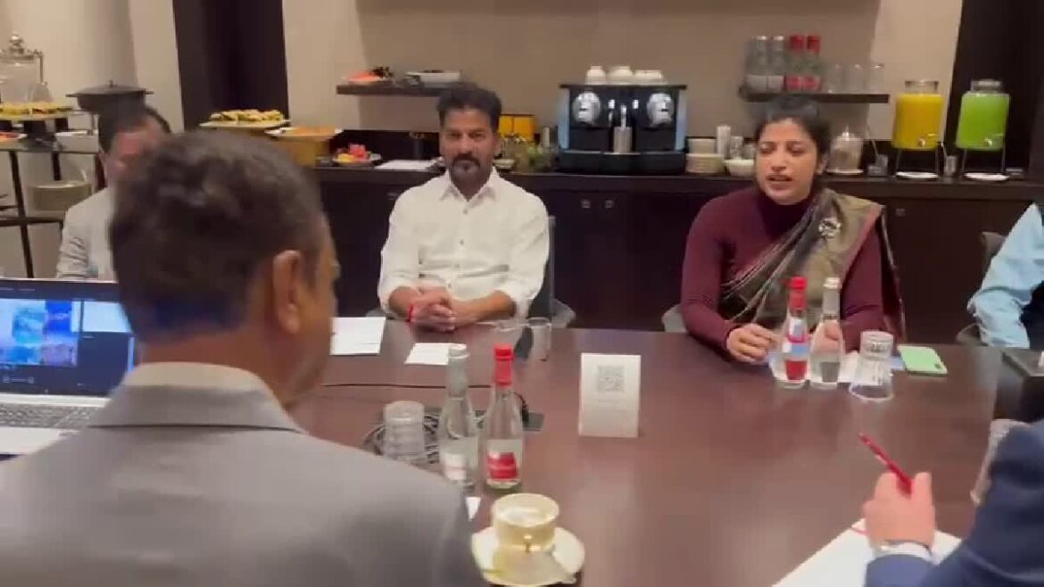 revanth reddy and team dubi tour revanth reddy on musi river development discussion