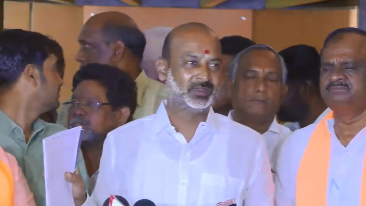 bandi sanjays Slammed brs and congress