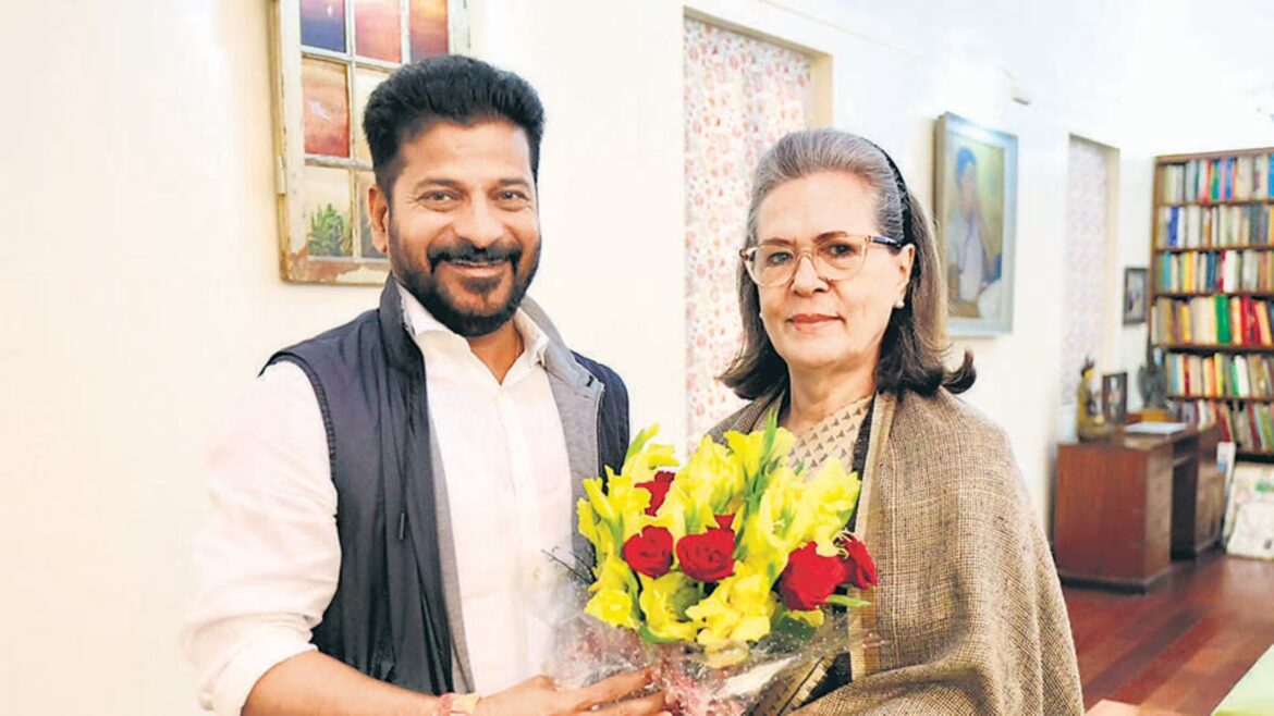 cm revanth reddy meets with sonia gandhi first time after cm post