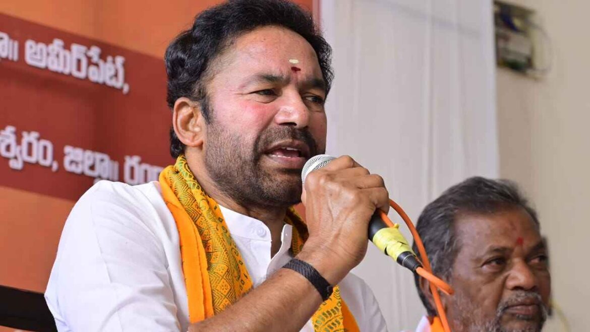 union minister kishan reddy serious on campaign about bjp alliance with brs party